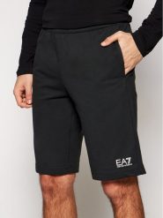 EA7 Emporio Armani Szorty sportowe 8NPS02 PJ05Z 1200 Czarny Regular Fit. Czarne krótkie spodenki sportowe męskie EA7 Emporio Armani, m, bez wzorów, z bawełny. Za 279.99 zł.