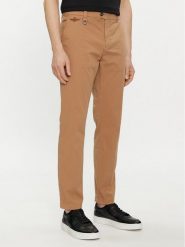 Aeronautica Militare Chinosy 241PA1597CT3293 Brązowy Regular Fit. Brązowe eleganckie spodnie męskie Aeronautica Militare, m, bez wzorów, z bawełny. Za 339.99 zł.