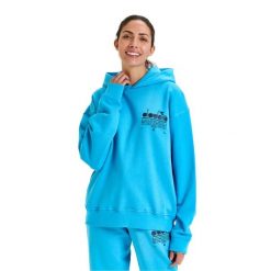 Bluza DIADORA HOODIE MANIFESTO. Niebieskie bluzy męskie Diadora, m, bez wzorów, bez kaptura. Za 129.99 zł.