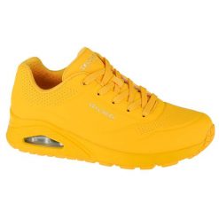 Buty do chodzenia damskie Skechers Uno-Stand on Air. Żółte obuwie sportowe damskie Skechers, bez wzorów, trekkingowe, Skechers Sport. Za 329.99 zł.