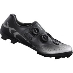 Buty rowerowe MTB XC702, czarne. Czarne buty sportowe męskie Shimano, bez zapięcia, rowerowe. Za 938.00 zł.