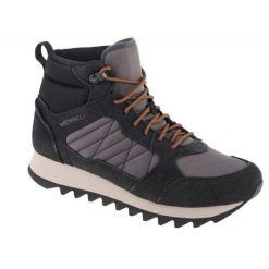 Męskie Buty Turystyczne Alpine Chamois Leather Mid Cut. Czarne trekkingi męskie Merrell, trekkingowe. Za 620.99 zł.