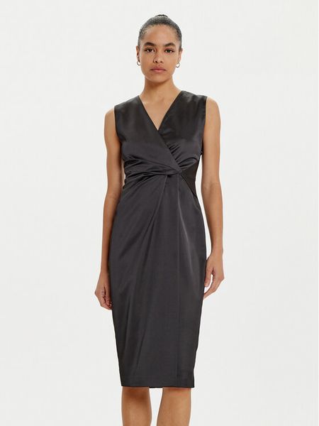 ACCESS FASHION Sukienka koktajlowa 44-3367-200 Czarny Regular Fit. Czarne sukienki damskie ACCESS FASHION, bez wzorów, z syntetyku, wizytowe, bez kołnierzyka, bez ramiączek. Za 369.99 zł.