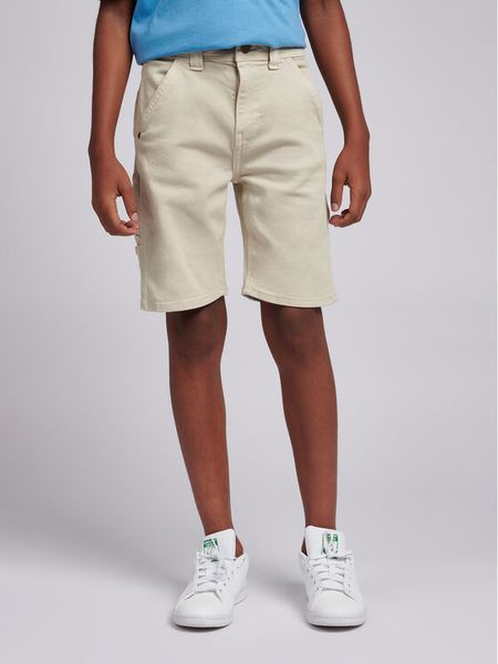Lee Szorty jeansowe Twill Carpenter LEE0143 Beżowy. Brązowe szorty dla chłopców Lee, bez wzorów, z bawełny. Za 249.99 zł.