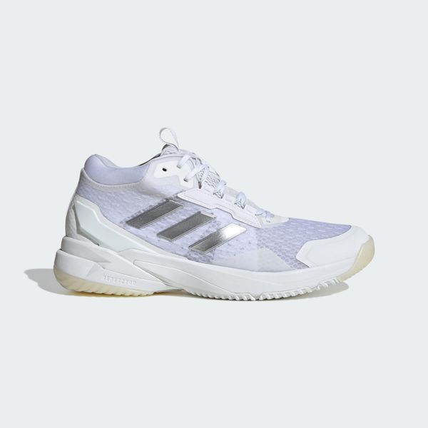 Buty halowe Crazyflight 6 Mid. Białe obuwie sportowe damskie Adidas, bez wzorów. Za 699.00 zł.