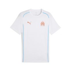 Koszulka OM 2024/25. Białe koszulki sportowe męskie Puma, bez wzorów, bez kołnierzyka, bez ramiączek, do piłki nożnej. Za 187.00 zł.