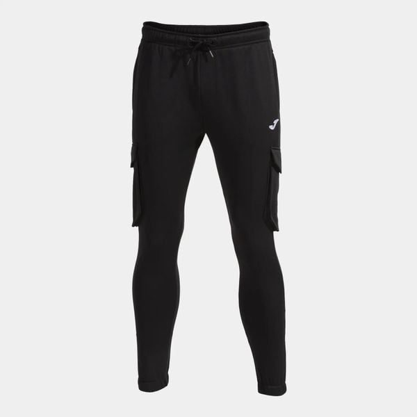 Spodnie cargo Joma Campus Street. Czarne spodnie sportowe męskie Joma, m, bez wzorów, z polaru, do biegania. Za 325.50 zł.