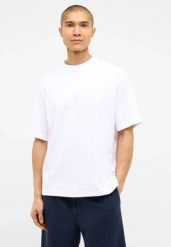 Męski T-Shirt Mustang Style Akron Bright White 1016499 2007. Białe t-shirty męskie Mustang, l, bez wzorów, bez kołnierzyka. Za 79.99 zł.