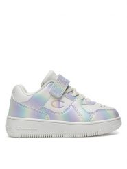 Champion Sneakersy RD18 PEARL G PS LOW S32946-WW002 Srebrny. Szare buty sportowe dziewczęce Champion, bez wzorów, z tworzywa sztucznego, bez zapięcia. Za 179.99 zł.