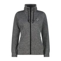 Damska sweter polarowy z dzianiny CMP. Czarne swetry damskie CMP, m, bez wzorów, z dzianiny, bez kołnierzyka, bez ramiączek, bez kaptura. Za 274.50 zł.