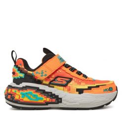 Sneakersy Skechers. Brązowe trampki i tenisówki chłopięce Skechers, bez wzorów, bez zapięcia. Za 229.99 zł.