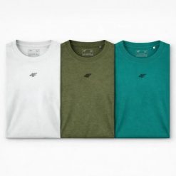 T-SHIRT MĘSKI 4F KOMPLET 3 SZTUKI KOLEKCJA LIMITOWANA XL M3947 SS26. T-shirty męskie 4f, m, bez wzorów, z bawełny, sportowe, bez kołnierzyka. Za 164.98 zł.
