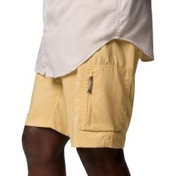 Męskie Spodenki Ridge Utility Cargo Shorts. Żółte krótkie spodenki sportowe męskie Columbia, m, bez wzorów, trekkingowe. Za 303.99 zł.