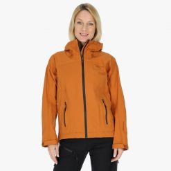 Kurtka damska trekkingowa wodoodporna Himalaya Shell Jacket. Czerwone kurtki damskie SWEDEMOUNT, s, bez wzorów, z materiału, z kapturem. Za 719.99 zł.