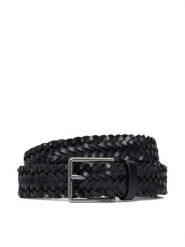Calvin Klein Pasek Warmth Buckle Woven 35Mm Fixed - LV04D7061G Czarny. Czarne paski damskie Calvin Klein, bez wzorów, ze skóry. Za 289.99 zł.