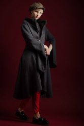 Płaszcz damski Wichrun grafit. Niebieskie kurtki i płaszcze dla dziewczynek Hultaj Polski, na lato, bez wzorów, z bawełny, długie. Za 489.00 zł.