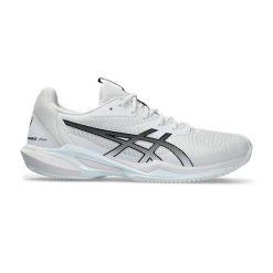Buty Asics Solution Speed FF 3 Clay Białe. Białe obuwie sportowe damskie Asics, bez wzorów, z materiału, na fitness i siłownię. Za 676.00 zł.