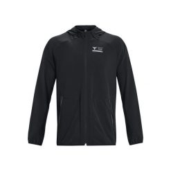 Kurtka Under Armour Project Rock Unstoppable. Czarne bluzy męskie Under Armour, l, bez wzorów, rockowe, bez kaptura. Za 638.00 zł.
