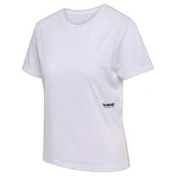 Damski jersey Hummel Pulse Workout. Białe koszulki sportowe damskie Hummel, bez wzorów, z jersey, sportowe, bez kołnierzyka. Za 179.50 zł.