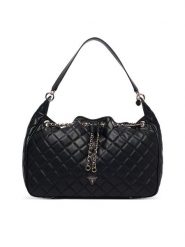 Guess Torebka Juliet HWQG24 56010 Czarny. Czarne torebki do ręki damskie Guess, z aplikacjami, ze skóry, bez dodatków. Za 674.99 zł.