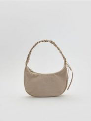 Torebka na ramię - kremowy. Białe torby i plecaki dziecięce Reserved, z tkaniny. Za 69.99 zł.