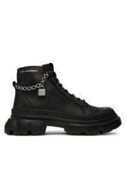 KARL LAGERFELD Trapery Trekka Max Lock KL43542 Czarny. Czarne śniegowce i trapery damskie KARL LAGERFELD, ze skóry. Za 989.99 zł.