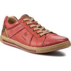 Półbuty LASOCKI - WI12-CHERRY-08 Czerwony. Czerwone półbuty damskie Lasocki, z materiału. Za 139.99 zł.
