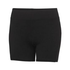Damskie spodenki treningowe Just Cool. Czarne szorty sportowe damskie JUST COOL, m, bez wzorów, sportowe. Za 90.80 zł.