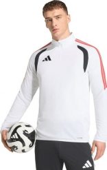Bluza męska adidas Tiro 26 League Training Top biało-czarno-czerwona KR0371 L. Białe bluzy męskie Adidas, l, bez wzorów, bez kaptura. Za 236.51 zł.