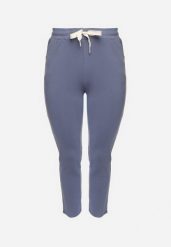 Niebieskie Dresowe Spodnie Joggery z Wysokim Stanem i Napisami Lerithelle. Niebieskie spodnie dresowe damskie Born2be, l, bez wzorów, z dresówki. Za 44.99 zł.