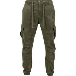 Spodnie Urban Classics cargo basicSpodnie dresowe. Zielone spodnie sportowe męskie Urban Classics, s, bez wzorów, z bawełny, do biegania. Za 280.00 zł.