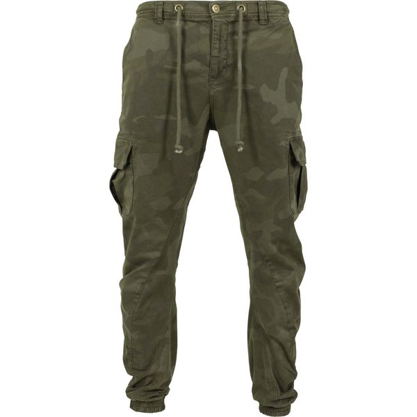 Spodnie Urban Classics cargo basicSpodnie dresowe. Zielone spodnie sportowe męskie Urban Classics, s, bez wzorów, z bawełny, do biegania. Za 280.00 zł.