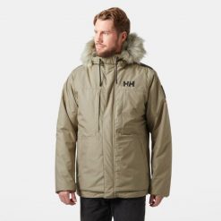 Parka Helly Hansen Coastal 3.0. Brązowe kurtki męskie Helly Hansen, na zimę, m, bez wzorów, bez kaptura. W wyprzedaży za 1,021.50 zł.