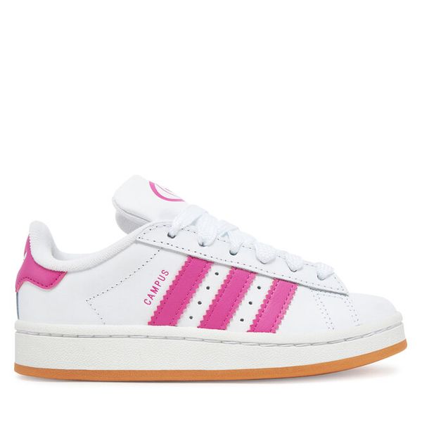 Sneakersy adidas. Białe trampki i tenisówki chłopięce Adidas, bez wzorów, bez zapięcia. Za 139.99 zł.