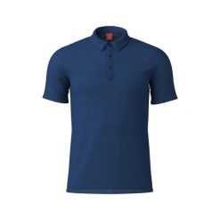 Polo Löffler Merino-Tencel(Tm). Niebieskie koszulki polo męskie LOFFLER, l, bez wzorów, bez ramiączek. Za 496.50 zł.