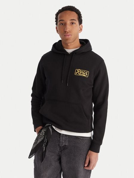 RVCA Bluza Frame Up 23A413506 Czarny Regular Fit. Czarne bluzy męskie RVCA, m, bez wzorów, z bawełny, bez kaptura. Za 349.99 zł.