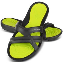 Klapki basenowe damskie PANAMA. Zielone klapki damskie Aqua-Speed, bez wzorów. Za 63.90 zł.