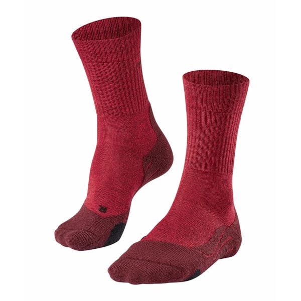 Skarpetki damskie Falke TK2 Wool. Czerwone skarpety damskie Falke, bez wzorów, z poliamidu. Za 172.00 zł.