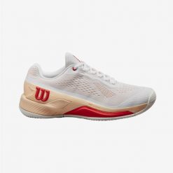Buty do tenisa damskie Wilson Rush Pro 4.0 na każdą nawierzchnię. Obuwie sportowe damskie Wilson, bez wzorów, z kauczuku, tenisowe. Za 679.99 zł.
