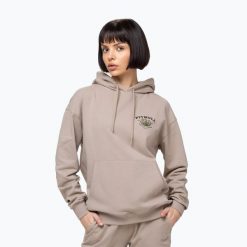 Bluza damska Pitbull Bullets & Blooms Hooded. Brązowe bluzy damskie PITBULL, m, bez wzorów, z bawełny, bez kaptura. Za 229.99 zł.