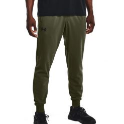 Spodnie fitness męskie Under Armour Armour Fleece Joggers. Czarne buty sportowe męskie Under Armour, z dresówki, bez zapięcia, na fitness i siłownię. Za 199.99 zł.