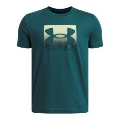 Under Armour T-Shirt B Boxed Sports Update SS 1388672. Zielone t-shirty męskie Under Armour, s, bez wzorów, z bawełny, bez kołnierzyka. Za 135.06 zł.