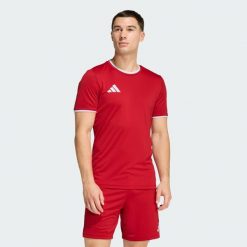 Koszulka Entrada26. Białe koszulki sportowe męskie Adidas, xl, z aplikacjami, z dzianiny, bez kołnierzyka, bez ramiączek, do piłki nożnej, climacool (adidas). Za 79.95 zł.