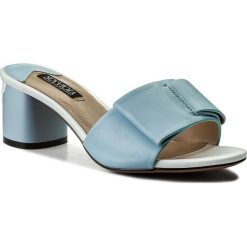 Klapki SCA'VIOLA - F-73 Blue. Niebieskie klapki damskie Sca'viola, z materiału. W wyprzedaży za 319.00 zł.