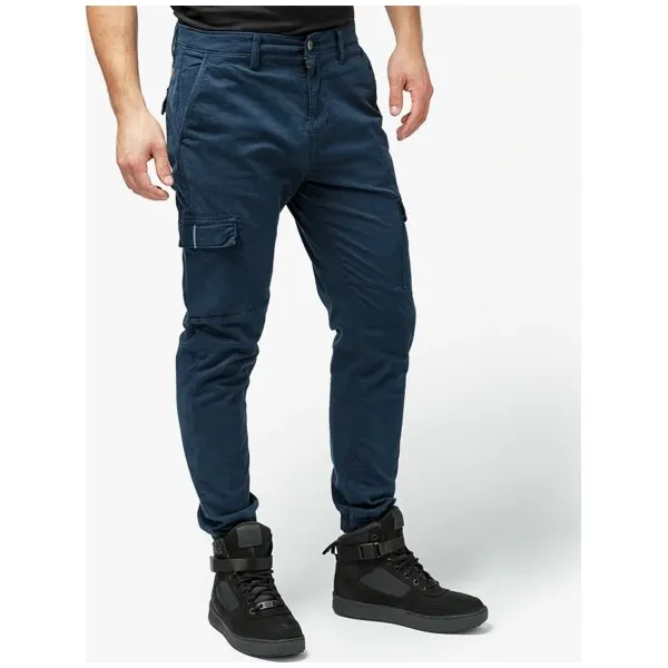 Timberland Spodnie Tapered Hybrid Cargo , granatowy, rozmiar 38/32. Niebieskie spodnie materiałowe męskie Timberland, m, bez wzorów, z bawełny, klasyczne. W wyprzedaży za 319.99 zł.