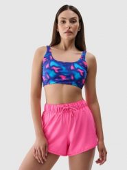 4F Spodenki plażowe damskie - fuksja XL. Czerwone szorty damskie 4f, na lato, s, bez wzorów, z elastanu, wakacyjne. W wyprzedaży za 39.99 zł.