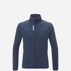 Bluza polarowa męska Millet Ubic Lightgrid. Niebieskie bluzy męskie Millet, m, bez wzorów, z materiału, bez kaptura. Za 414.95 zł.
