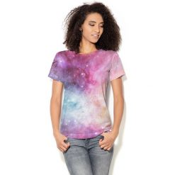 Colour Pleasure Koszulka CP-030 51 różowo-niebiesko-żółta r. XL/XXL. Bluzki damskie marki Colour Pleasure. Za 70.35 zł.