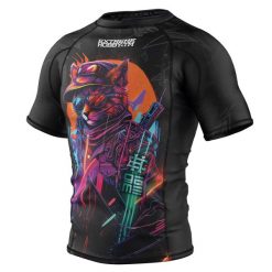 Koszulka Męska Rashguard MMA na Siłownię EXTREME HOBBY CYBER ANIMALS. Brązowe koszulki sportowe męskie EXTREME HOBBY, m, bez wzorów, z bawełny, bez kołnierzyka, bez ramiączek, do biegania. Za 199.00 zł.