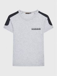 Napapijri T-Shirt S-Pinta NP0A4H2Y D Szary Regular Fit. Szare t-shirty dla chłopców Napapijri, bez wzorów, z bawełny, bez ramiączek. Za 199.99 zł.